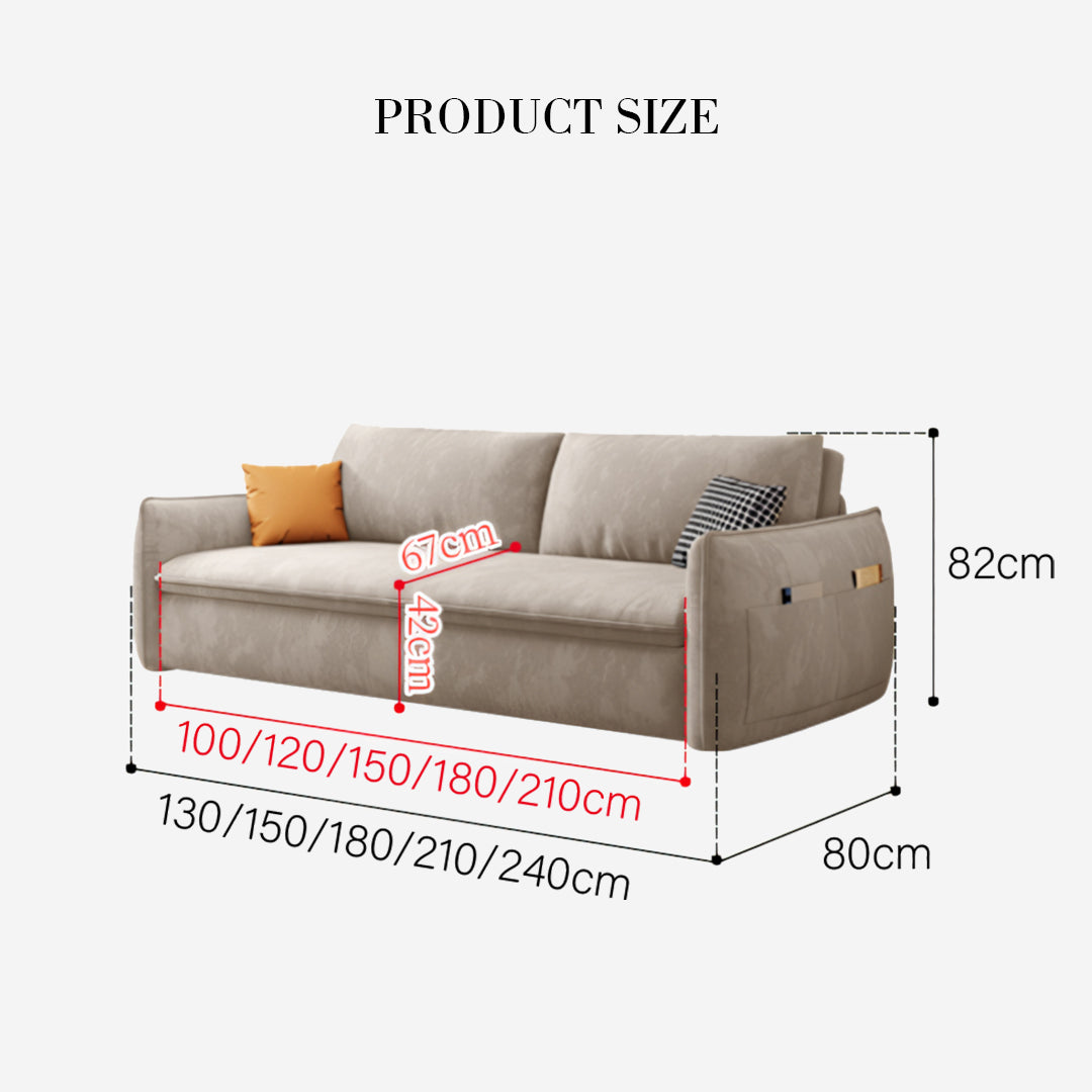 Fernandez Three Seater Sofa Bed With Storage