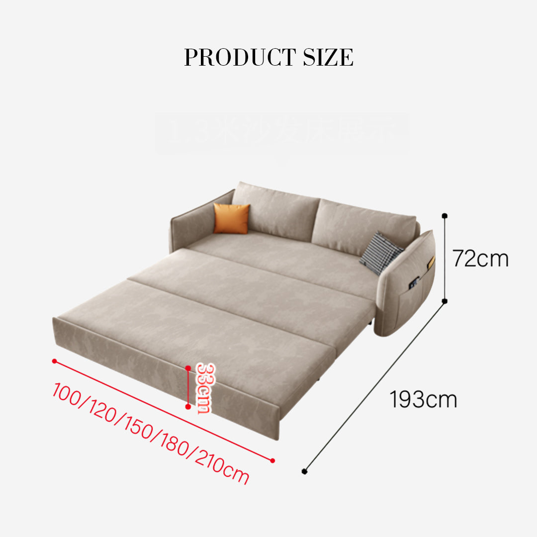 Fernandez Three Seater Sofa Bed With Storage