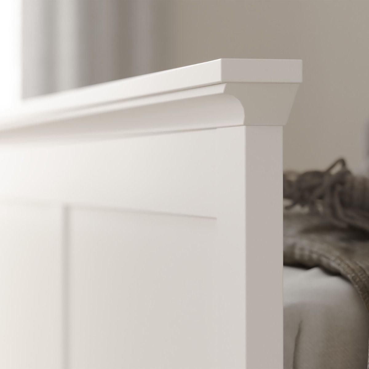 Paris Double Bed (140 x 200) in White