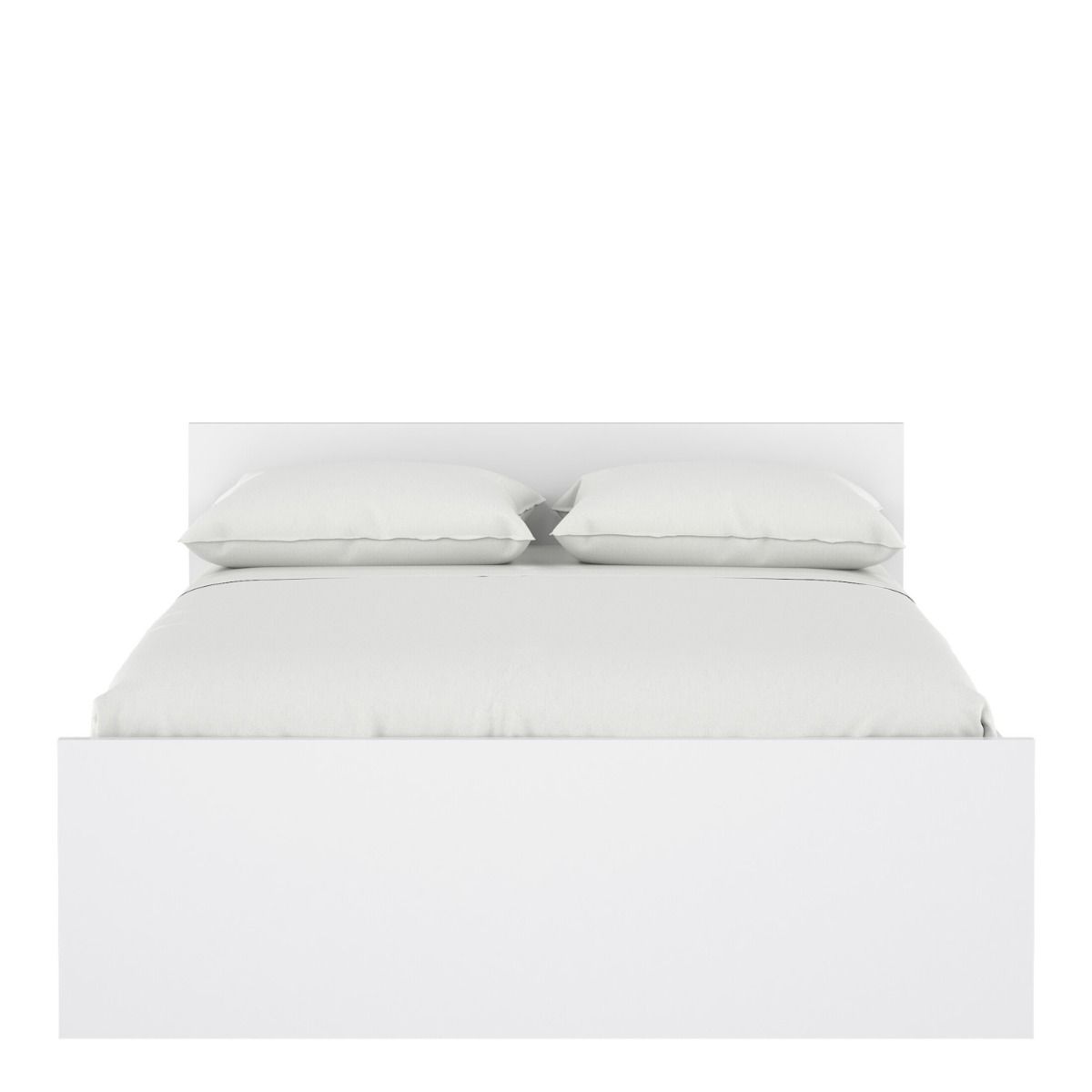 Naia Double Bed 4ft6 (140 x 190) in Black Matt / White High Gloss