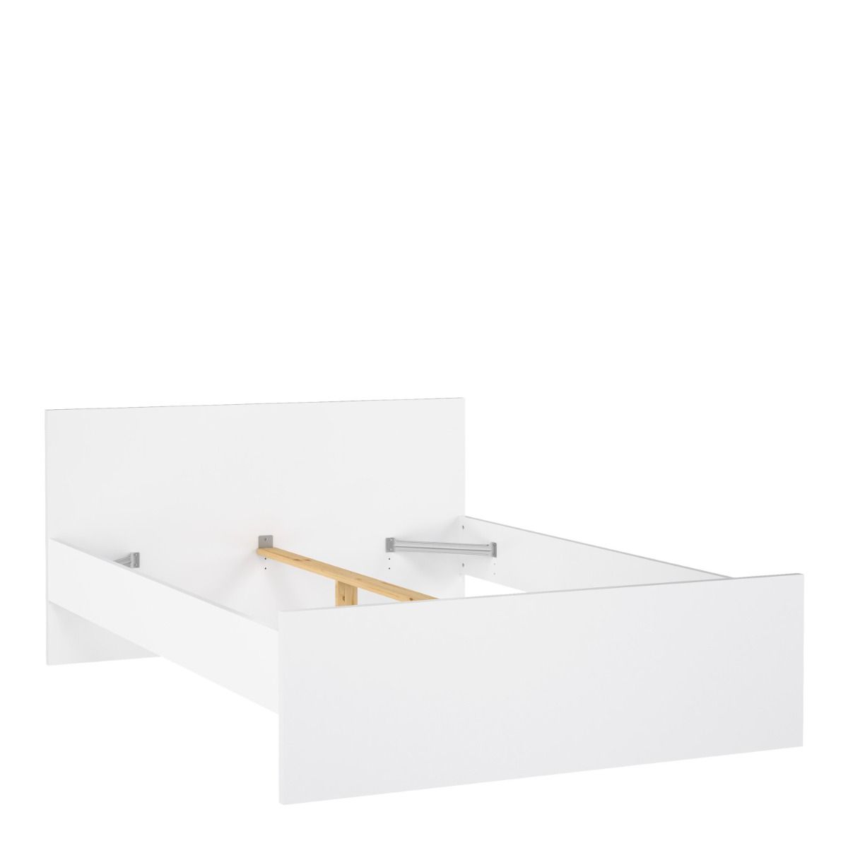 Naia Double Bed 4ft6 (140 x 190) in Black Matt / White High Gloss