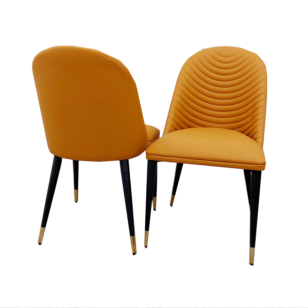 Alba Leather Dining Chair / TAN / khaki