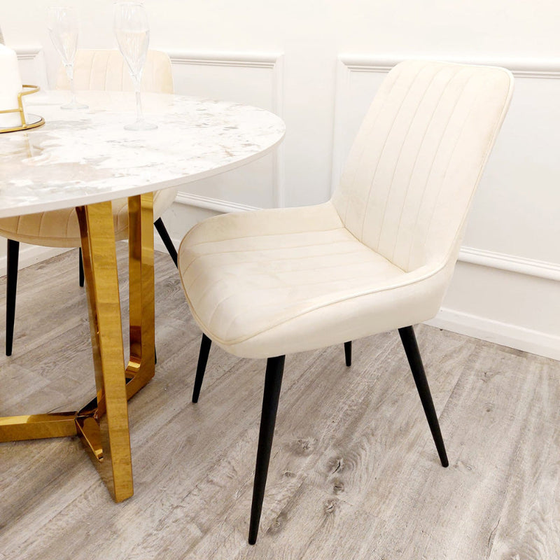 Dido Dining Chairs in Cream x 4