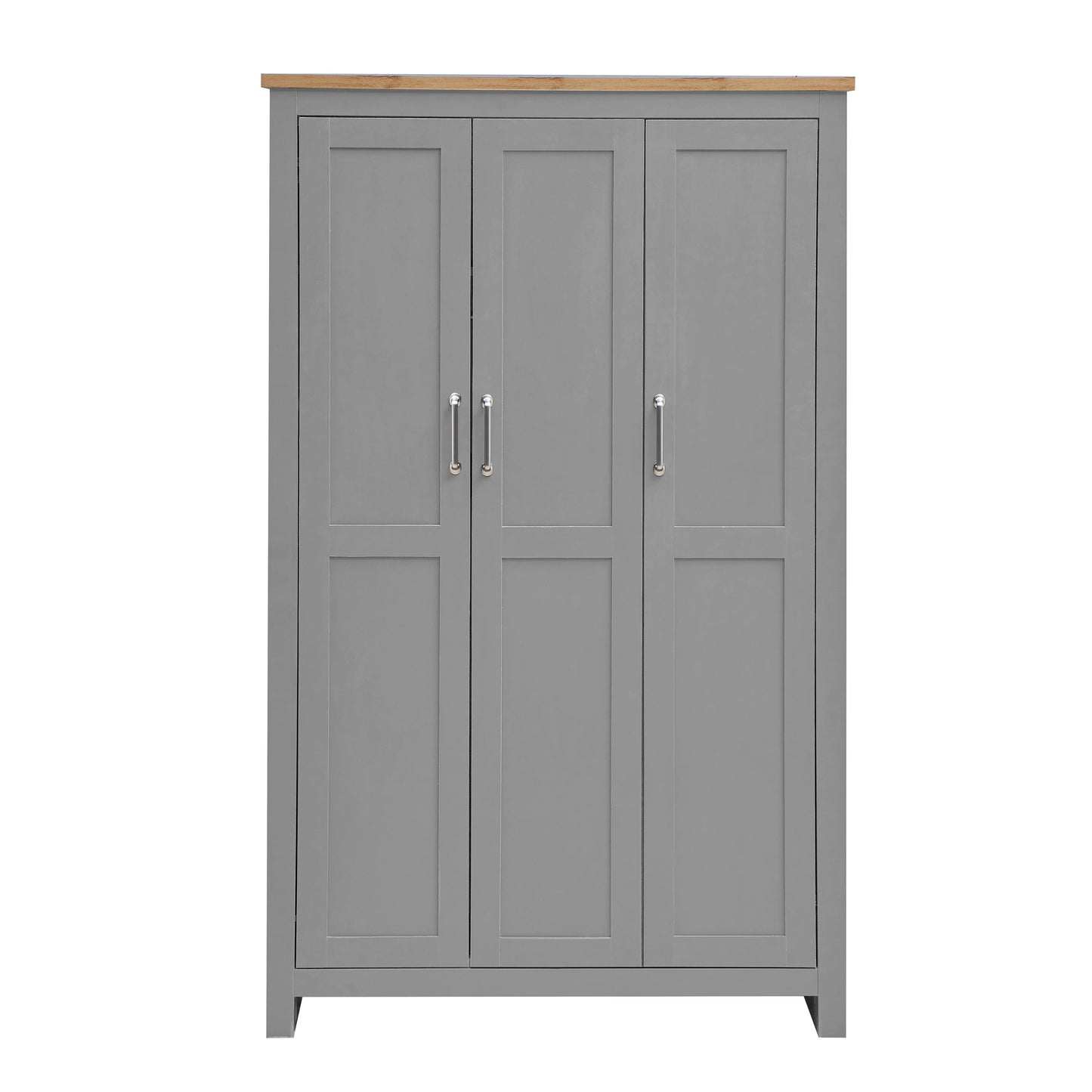 Lisbon 3 Door Wardrobe In Grey