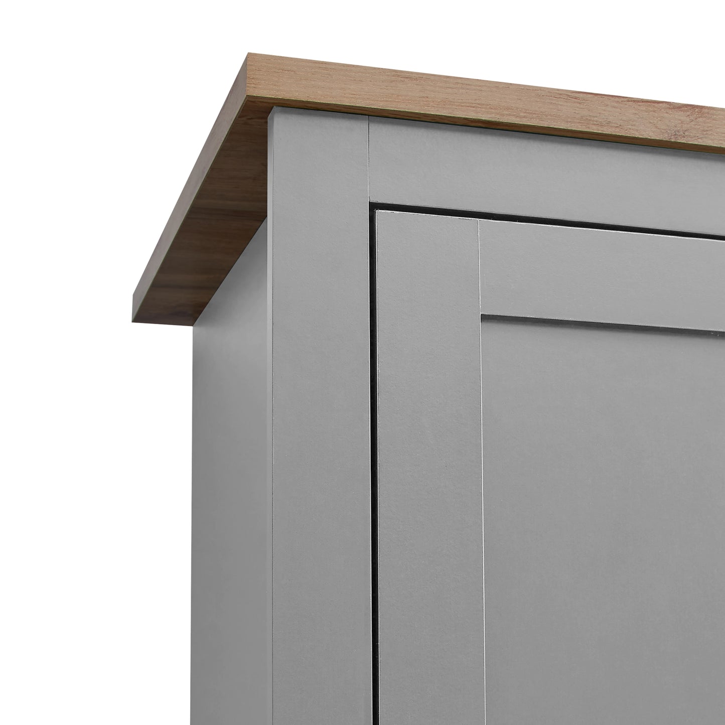 Lisbon 3 Door Wardrobe In Grey