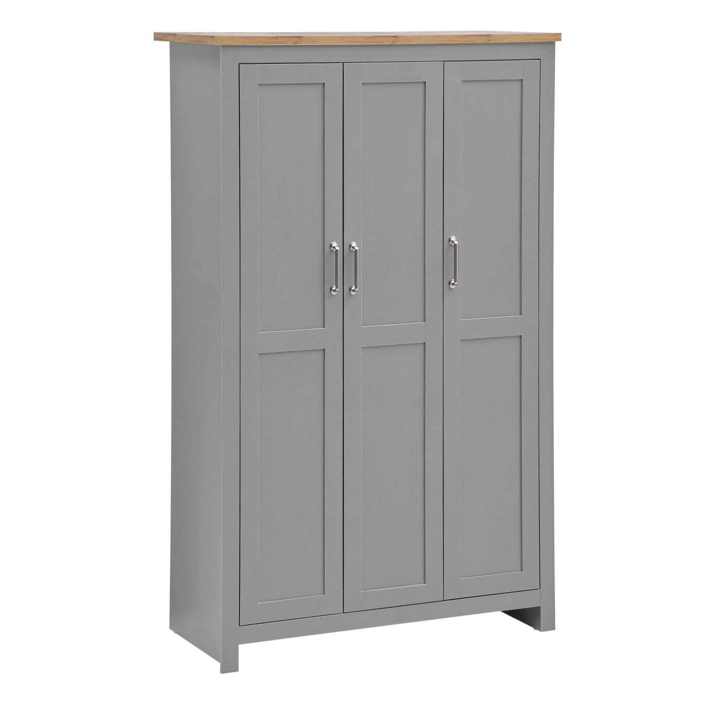 Lisbon 3 Door Wardrobe In Grey