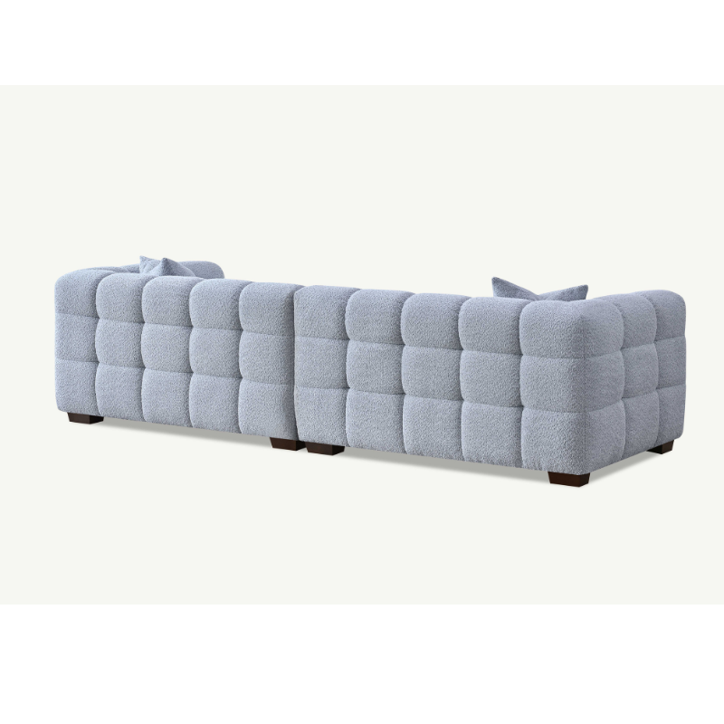 Aluxo Tribeca Sofa Range in Pearl Boucle Fabric