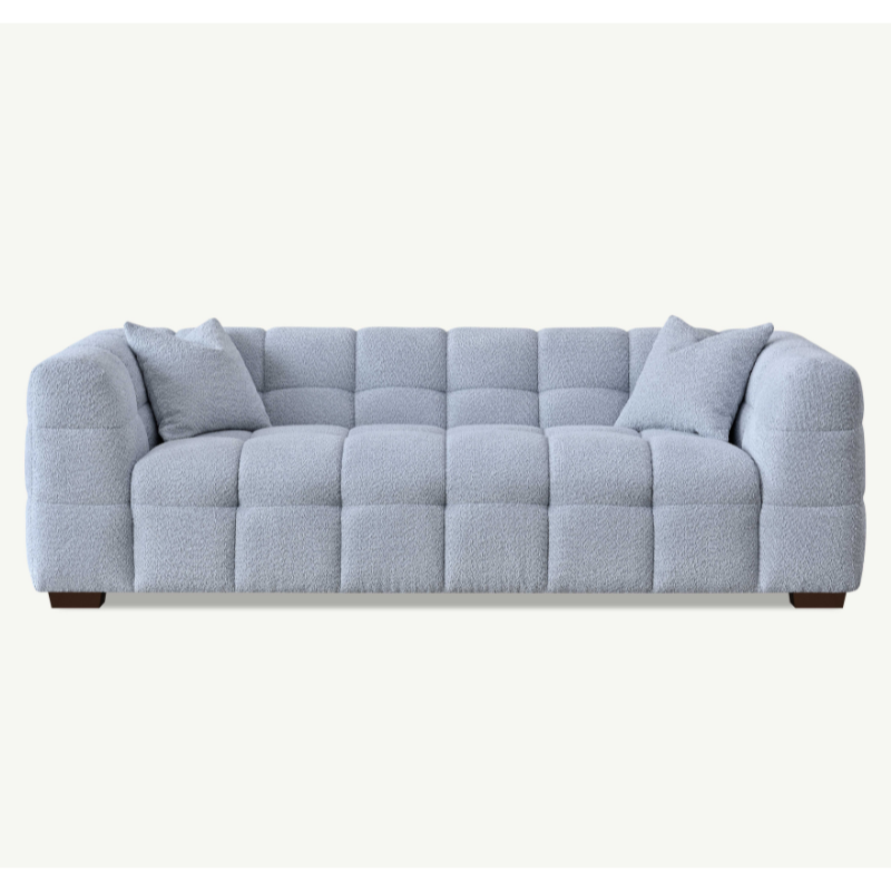 Aluxo Tribeca Sofa Range in Pearl Boucle Fabric