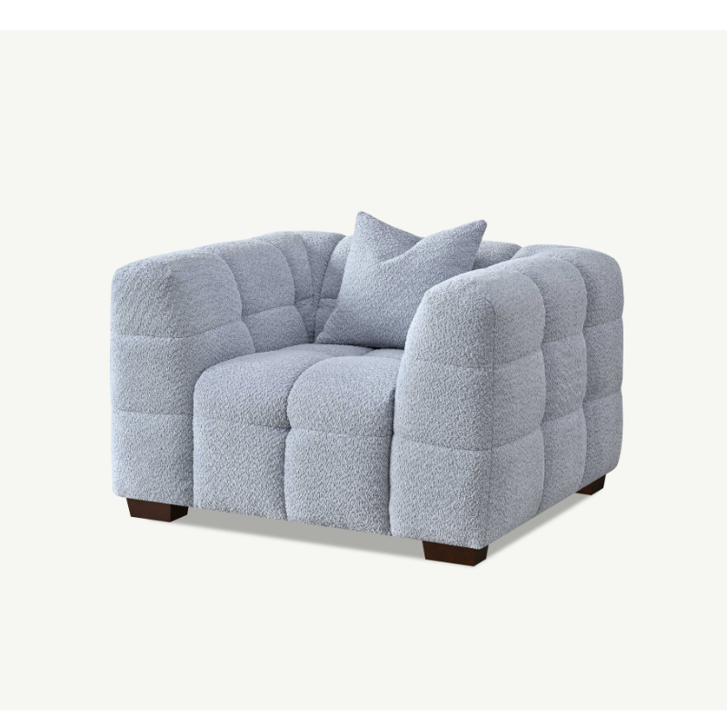 Aluxo Tribeca Sofa Range in Pearl Boucle Fabric