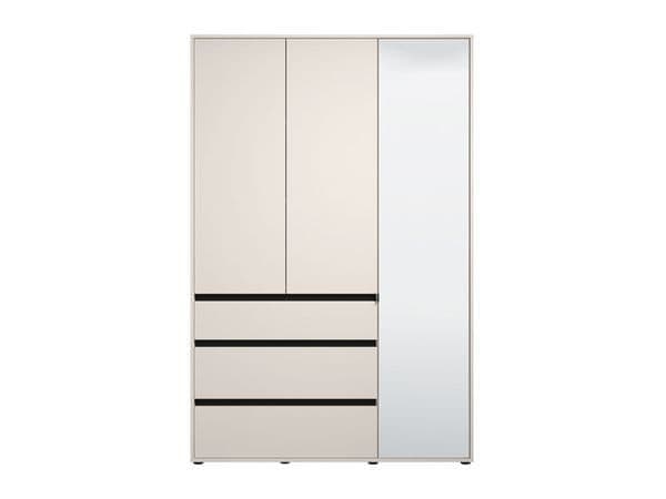 Urbanest Cashmere 3 Door 3 Drawer Mirrored Wardrobe -