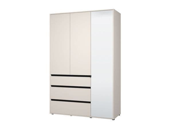 Urbanest Cashmere 3 Door 3 Drawer Mirrored Wardrobe -