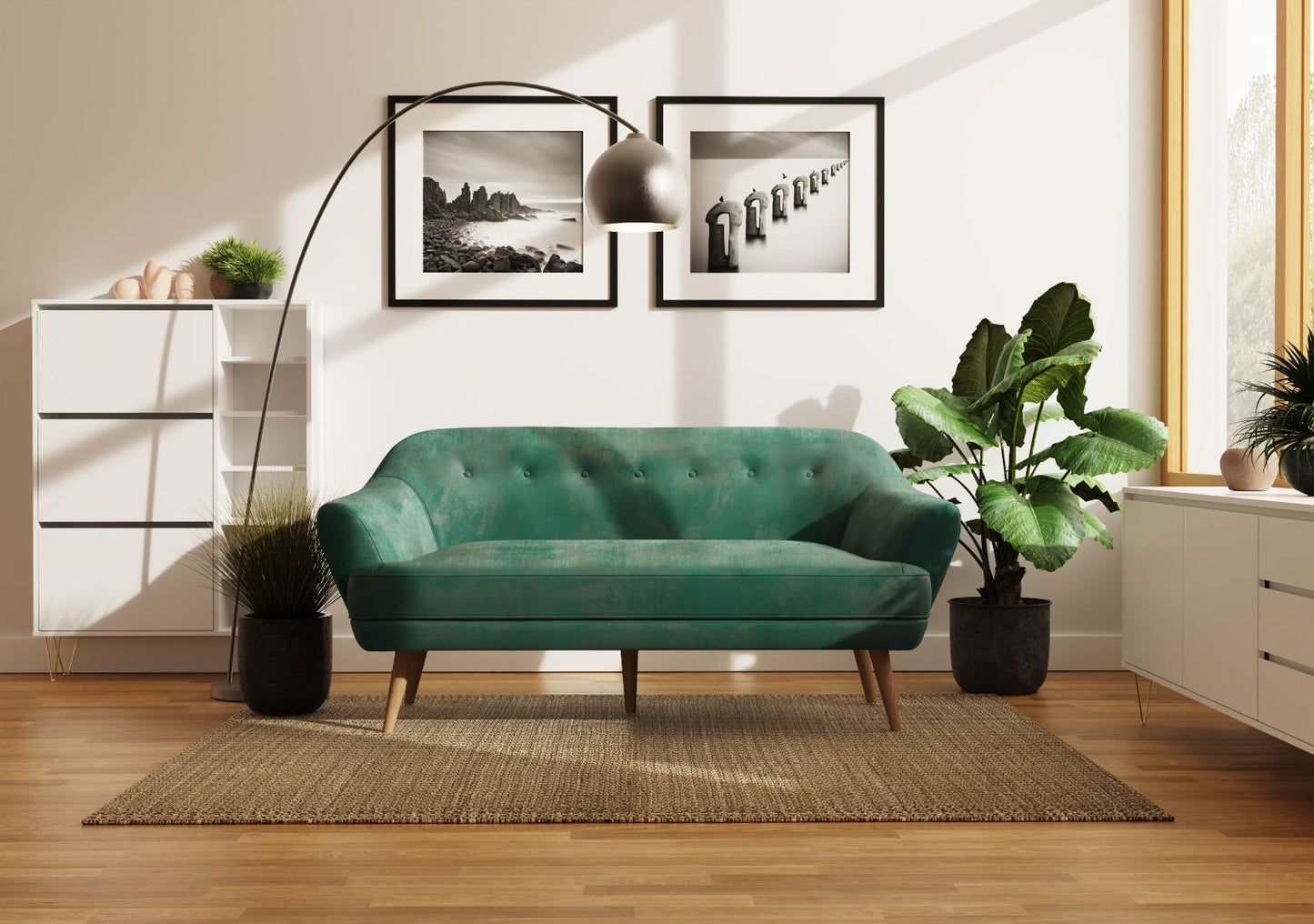 Snowdonia 3 Seater Sofa Green