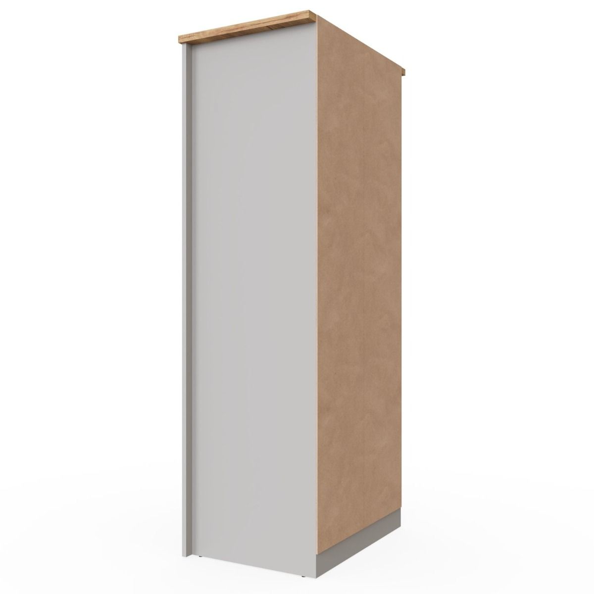 Lisbon 2 Door Wardrobe in Light Grey