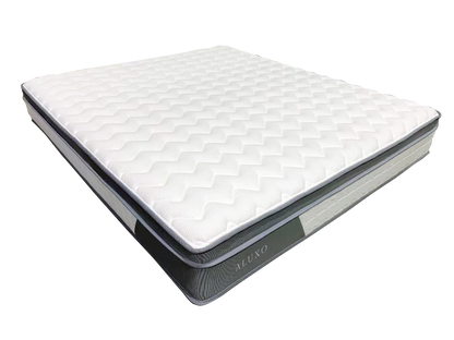Aluxo Oasis 2000 Pocket Memory Pillow Top Mattress in a box