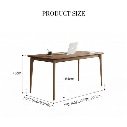 Mei Office Desk, Solid Wood, Ash Wood