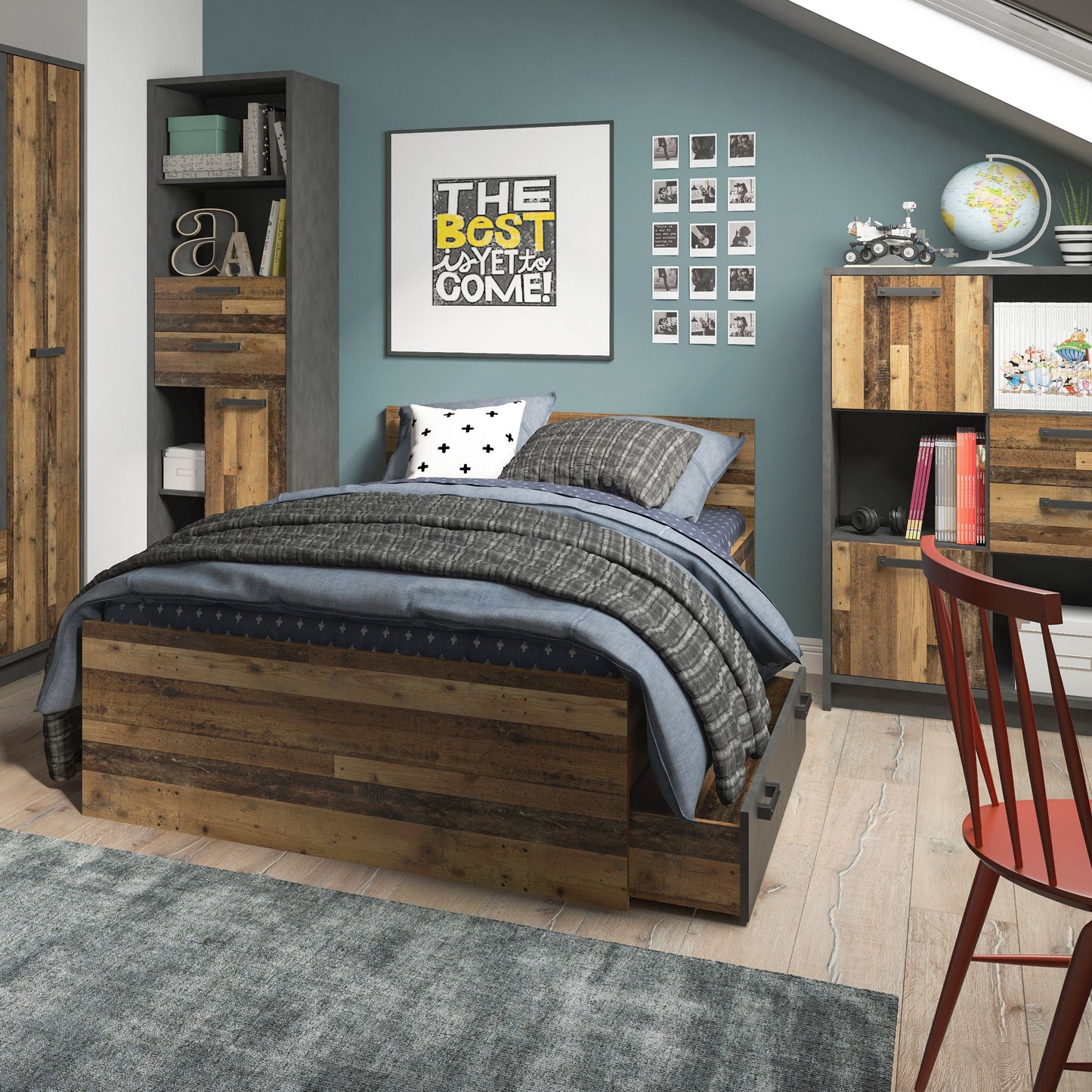 Brooklyn Single in Walnut 90cm / 120 cm
