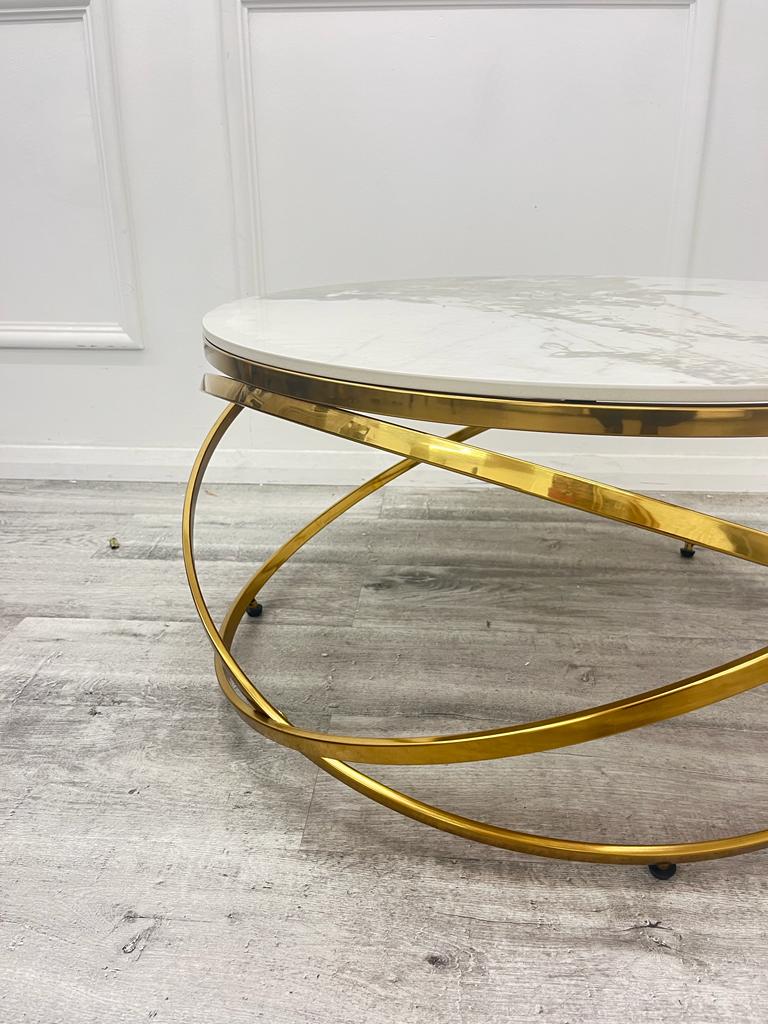 Spiro Gold Coffee Table