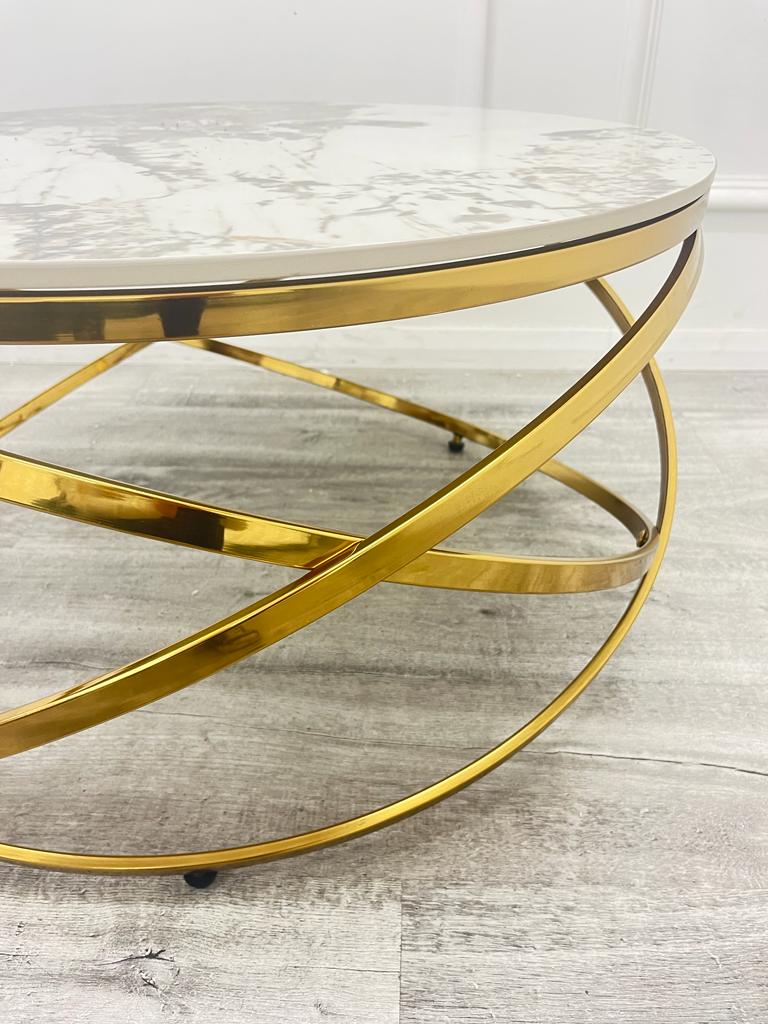 Spiro Gold Coffee Table
