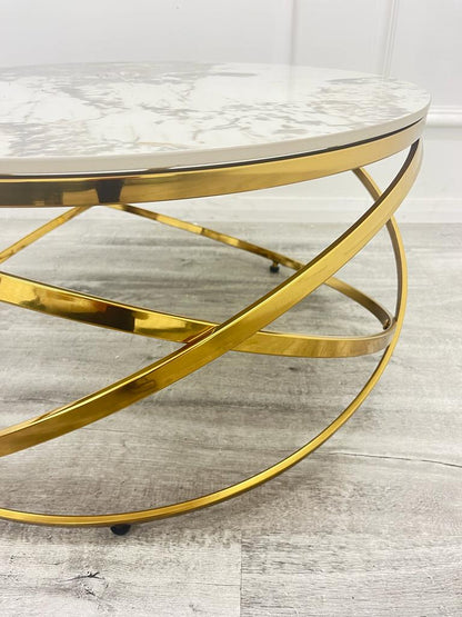 Spiro Gold Coffee Table