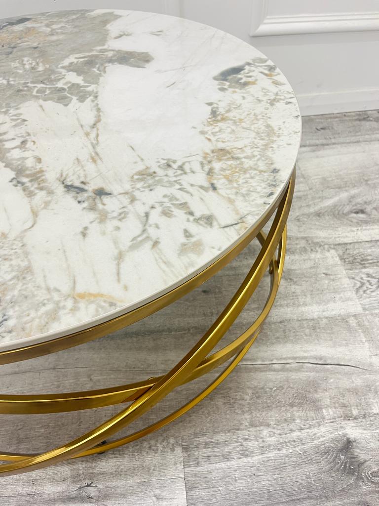 Spiro Gold Coffee Table
