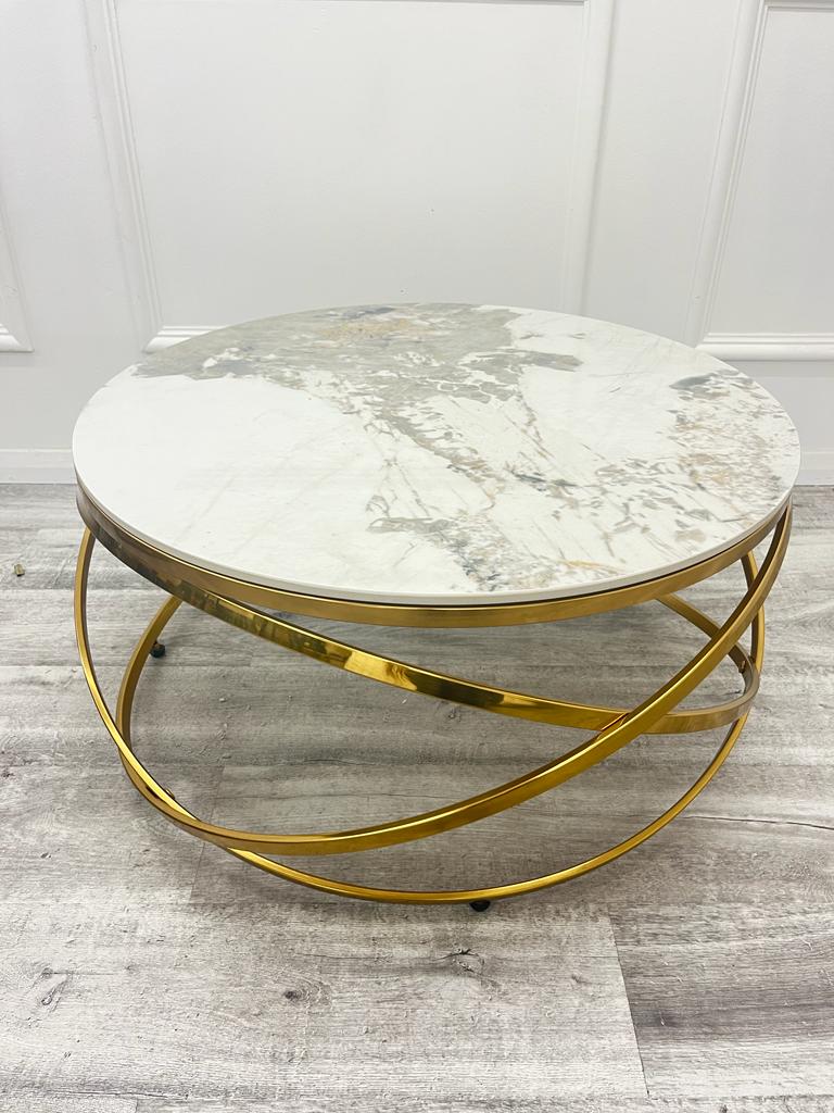 Spiro Gold Coffee Table