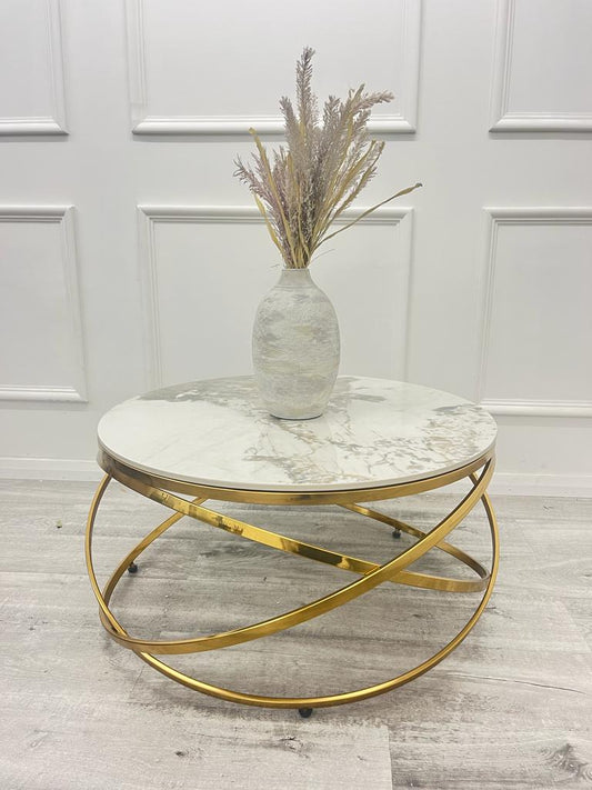 Spiro Gold Coffee Table
