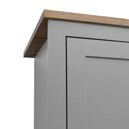 Lisbon 3 Door Wardrobe In Grey