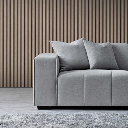 Aluxo Leonard Right Hand Corner Group in Cloudy Grey Boucle