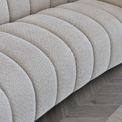 Aluxo Astoria 3 Seater Sofa in Oatmeal Boucle Fabric