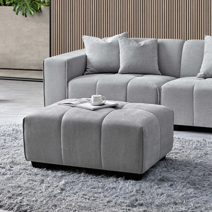 Aluxo Leonard Right Hand Corner Group in Cloudy Grey Boucle