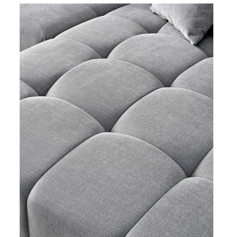 Aluxo Leonard Left Hand Corner Group in Cloudy Grey Boucle