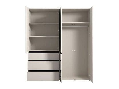 Urbanest Cashmere 4 Door 3 Drawer Mirrored Wardrobe